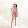 Girls Summer  Printed Boho Chic Trendy Comfortable Short Jumpsuit Multi