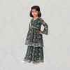 Girls Jaipuri Printed Sharara Set – Gota Work & Bell Sleeves (Ethnic Wear)